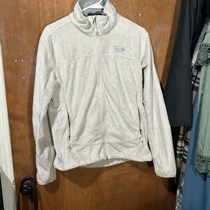 Mountain Hardwear Cream Teddy Jacket Cozy Casual Outerwear